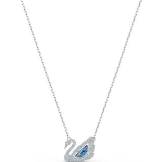 Swarovski Dancing Swan Κολιέ Επιπλατινωμένα Με Κρύσταλλα 5533397