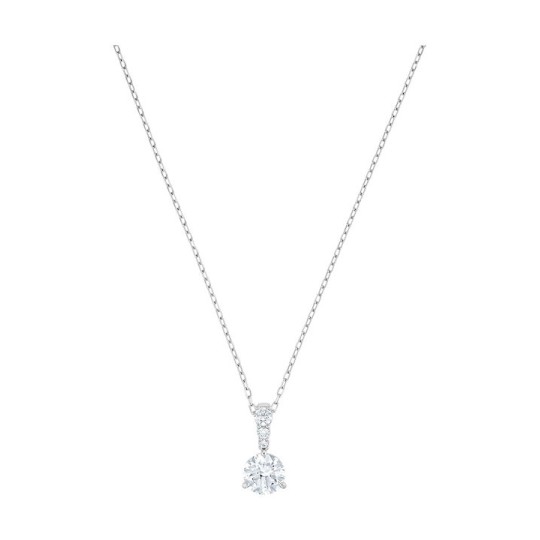 Swarovski Solitaire Pendant, White, Rhodium plated 5472635