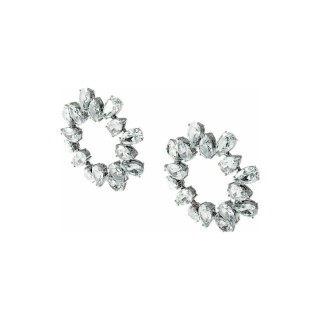 Swarovski Millenia Circle Pear Cut Γυναικεία Σκουλαρίκια Καρφωτά Με Πέτρες 5601509