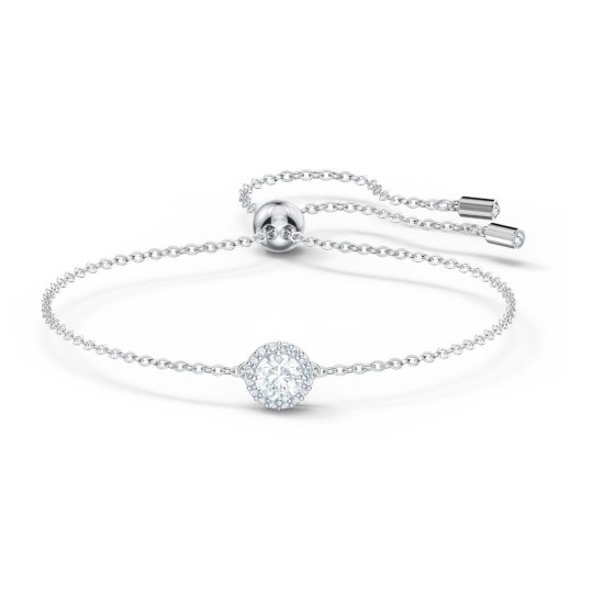 Swarovski Angelic Round White Rhodium Plated 5567934 Λευκό, Επιροδιωμενο