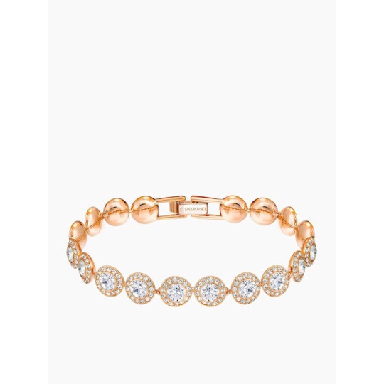 Swarovski 5240513 Γυναικείο Βραχιόλι Ροζέτα Angelic Επιχρυσωμένο