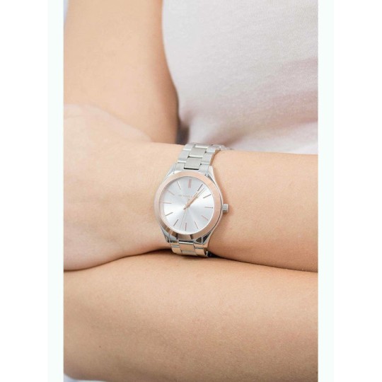 MICHAEL KORS Mini Slim Runway Stainless Steel Bracelet (MK3514)