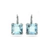 Swarovski Millenia Earrings, Square Cut Crystal, Blue, 5619472