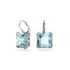 Swarovski Millenia Earrings, Square Cut Crystal, Blue, 5619472