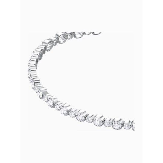 Βραχιόλι Swarovski Επιροδιωμένο Λευκό 5465384