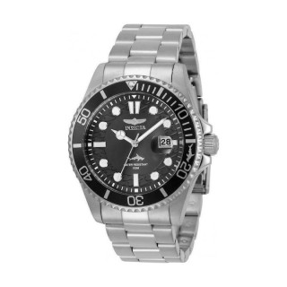 Invicta Pro Diver Ρολόι Μπαταρίας με Μεταλλικό Μπρασελέ σε Ασημί χρώμα (30018)