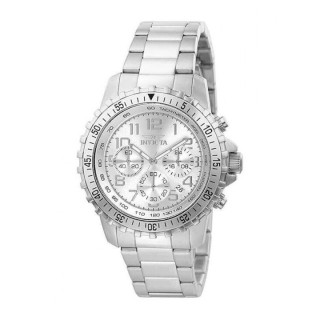 Invicta Ρολόι Χρονογράφος Μπαταρίας με Μεταλλικό Μπρασελέ σε Λευκό χρώμα (6620)