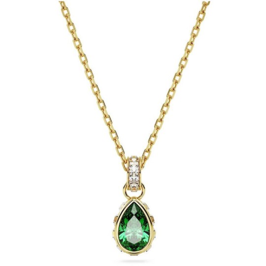 Swarovski Stilla Pendant, Pear Cut, Green 5648751