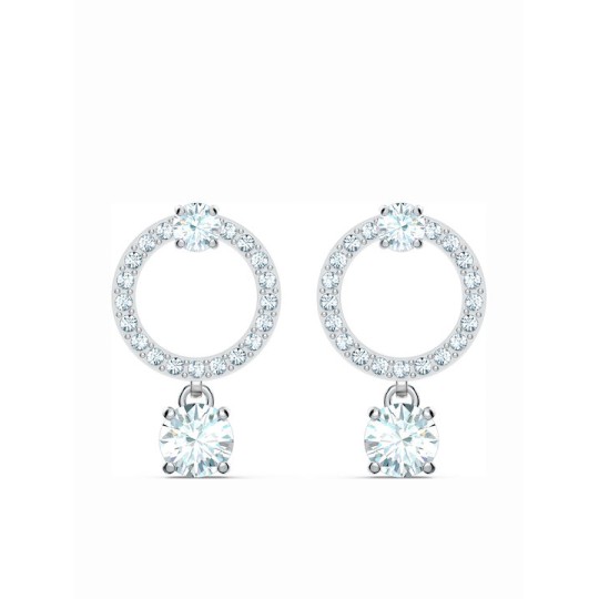 Swarovski Attract Σκουλαρίκια Επιπλατινωμένα Με Κρύσταλλα (5563278)