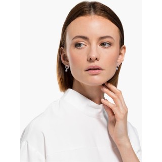 Swarovski Attract Σκουλαρίκια Επιπλατινωμένα Με Κρύσταλλα (5563278)