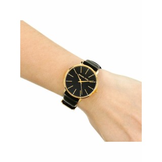 Michael Kors Pyper Ρολόι με Μαύρο Δερμάτινο Λουράκι (MK2747)