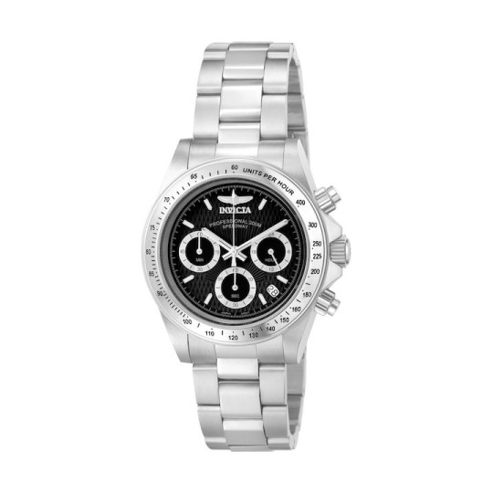 Invicta Speedway 9223 Ρολόι Μπαταρίας με Μεταλλικό Μπρασελέ Ασημί 