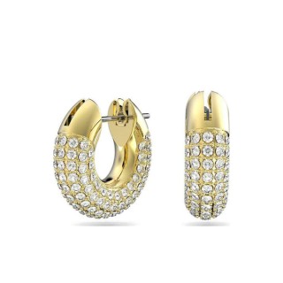 Swarovski Dextera Hoop Σκουλαρίκια Επιχρυσωμένα με Κρύσταλλα 5636530