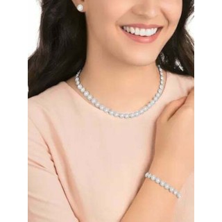 Σετ Κοσμημάτων Swarovski Angelic με Κολιέ Σκουλαρίκια & Βραχιόλι με Πέτρες 5367853