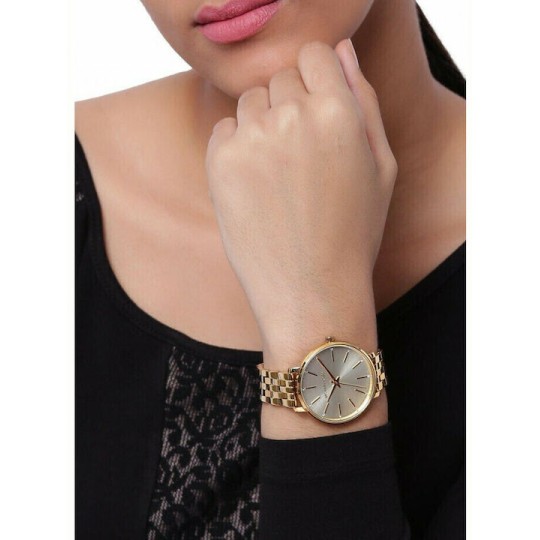 Michael Kors Pyper Γυναικείο Ρολόι 38mm Μπαταρίας με Χρυσό Μεταλλικό Μπρασελέ MK3898