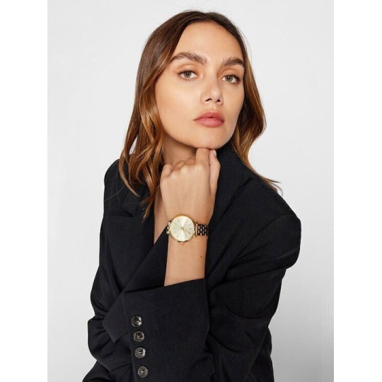 Michael Kors Pyper Γυναικείο Ρολόι 38mm Μπαταρίας με Χρυσό Μεταλλικό Μπρασελέ MK3898