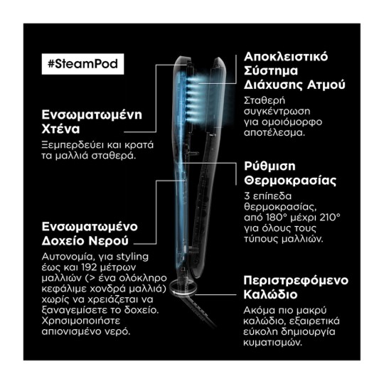 L'Oreal Professionnel Steampod V3 Ισιωτική Πρέσα Ατμού