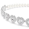 Swarovski Ariana Grande x Choker Crystal Pearl Heart White Rhodium Plated 5720861
