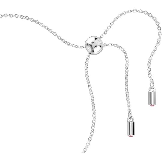 Swarovski Hyperbola 5691143 Γυναικείο Βραχιόλι Αλυσίδα με Καρδιά Ασημί /Ροζ