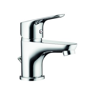 Pyramis Tella Mini Αναμεικτική Μπαταρία Νιπτήρα Ασημί