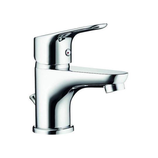 Pyramis Tella Mini Αναμεικτική Μπαταρία Νιπτήρα Ασημί