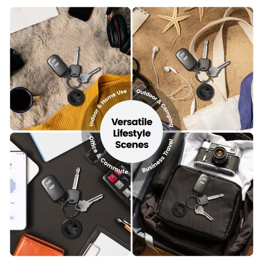 MiLi Mini GPS Tracker MiTag Duo Bluetooth Black