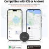 MILI Smart Tag LiTag Duo για iOS & Android συσκευές Bluetooth tracker Μαύρο