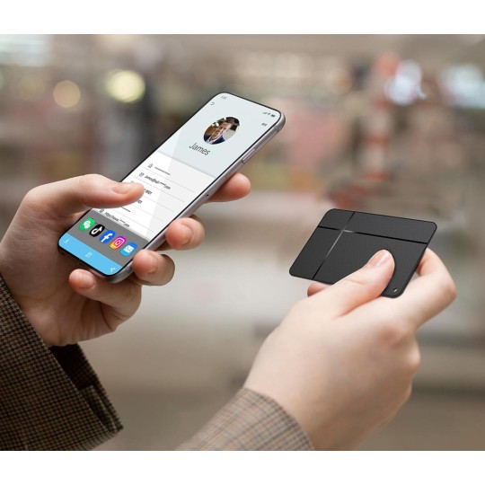 MiLi MiCard Duo Apple and Google Tracker Black