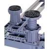 Home Use HUH-0260 Adjustable Base For Washer/Kitchen/Fridge with Wheels 70x90εκ
