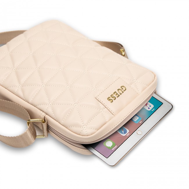 Guess Quilted Tablet Bag 10″ (GUTB10QLPK) Pink