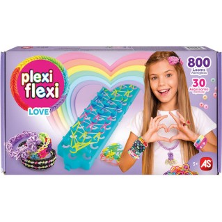 AS Plexi Flexi Love Αργαλειός Με 800 Λαστιχάκια & 30 Αξεσουάρ Για Ηλικίες 5+ Χρονών 1080-25574