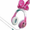 eKids Minnie Mouse Ενσύρματα Ακουστικά με ασφαλή μέγιστη ένταση ήχου για παιδιά και εφήβους (MM-140) (Ροζ/Λευκό)