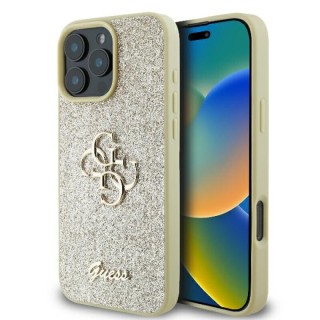 Guess iPhone 16 Pro - Fixed Glitter Big 4G Gold - GUHCP16LHG4SGD Guess iPhone 16 Pro - Fixed Glitter Big 4G Gold - GUHCP16LHG4SGD