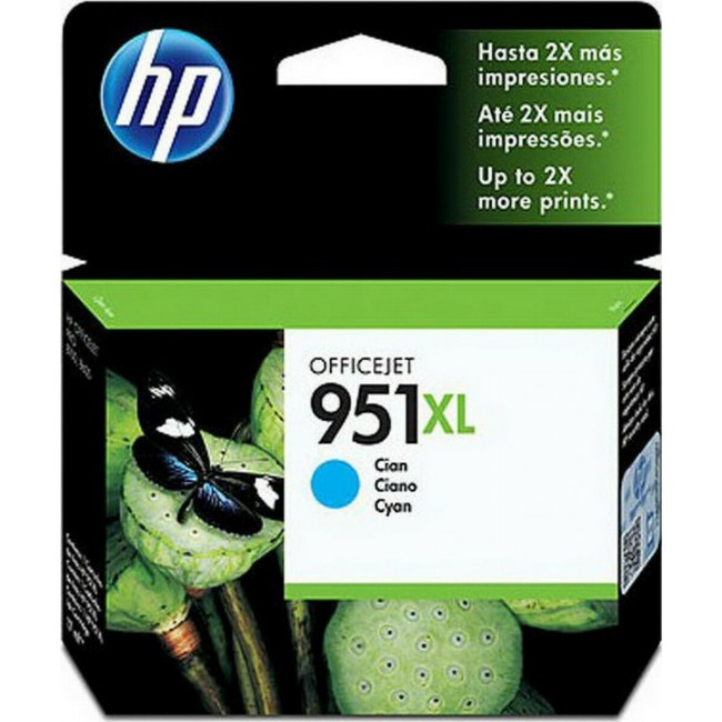 HP 951XL Μελάνι Εκτυπωτή InkJet Κυανό (CN046AE)