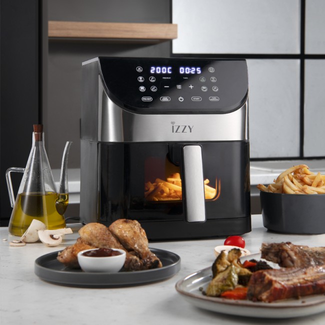 Izzy IZ-8217 Air Fryer 6lt Μαύρο