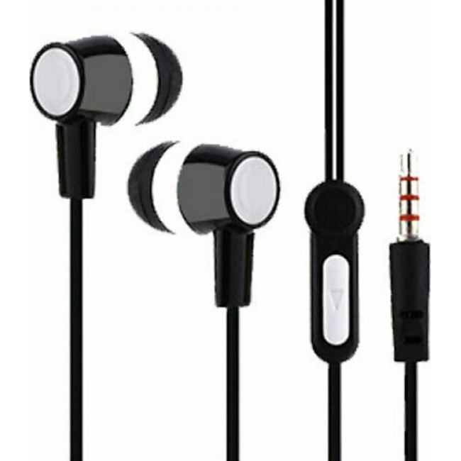 LAMTECH HANDSFREE WITH MIC 3,5MM JACK (LAM021356) Black