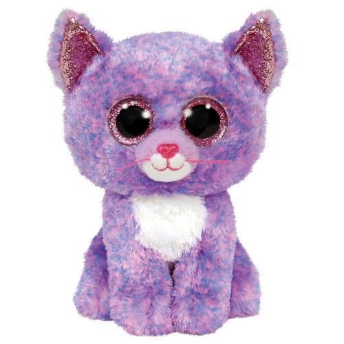 TY Beanie Boos Cassidy Χνουδωτή Γατούλα Λιλά 23εκ (1607-36486)