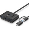 Ugreen CR113 USB 3.0 Hub 4 Θυρών USB-A / USB-C 40850