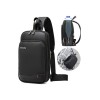 ARCTIC HUNTER XB00113 Τσάντα Crossbody  8L, Μαύρη
