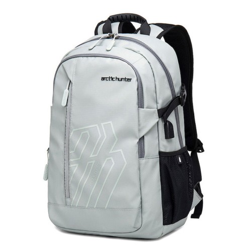 ARCTIC HUNTER B00387 Τσάντα Πλάτης με Θήκη Laptop 15.6", 26L, USB, Γκρι