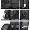 ARCTIC HUNTER B00387 Τσάντα Πλάτης με Θήκη Laptop 15.6", 26L, USB, Γκρι