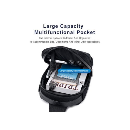 ARCTIC HUNTER XB00693 Τσάντα Crossbody , 2.7L, Μαύρη ARCTIC HUNTER XB00693 Τσάντα Crossbody , 2.7L, Μαύρη