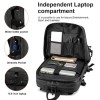 ARCTIC HUNTER B00391 Τσάντα Πλάτης με Θήκη Μπάλας & Laptop, 26L, Μαύρη