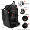 ARCTIC HUNTER B00391 Τσάντα Πλάτης με Θήκη Μπάλας & Laptop, 26L, Μαύρη