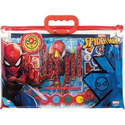 As σετ Ζωγραφικής Διάφανη Τσάντα Spiderman (1023-68003)