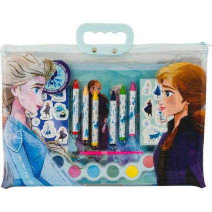 As σετ Ζωγραφικής Διάφανη Τσάντα Frozen (1023-68001)