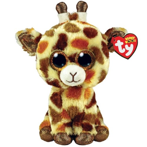 TY Beanie Boos Stilts Χνουδωτό Καμηλοπάρδαλη Πολύχρωμο 15εκ (1607-36394)
