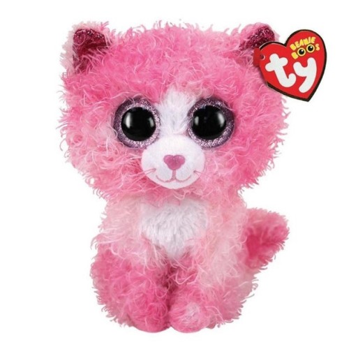 TY Beanie Boos Reagen Χνουδωτή Γατούλα Ροζ 23εκ (1607-36479)	