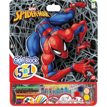 AS Giga Block Σετ Ζωγραφικής Marvel Spiderman 5 Σε 1 (1023-62752)