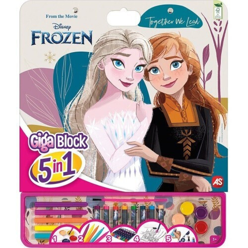 AS Ζωγραφική για Παιδιά 3+ Ετών Disney Frozen 5 Σε 1
